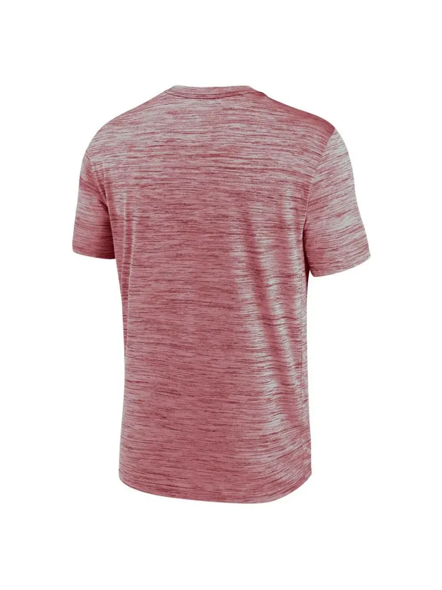 Jordan Мужская футболка Crimson Oklahoma Sooners Campus Slant Velocity Performance — изображение 2 из 3, красный