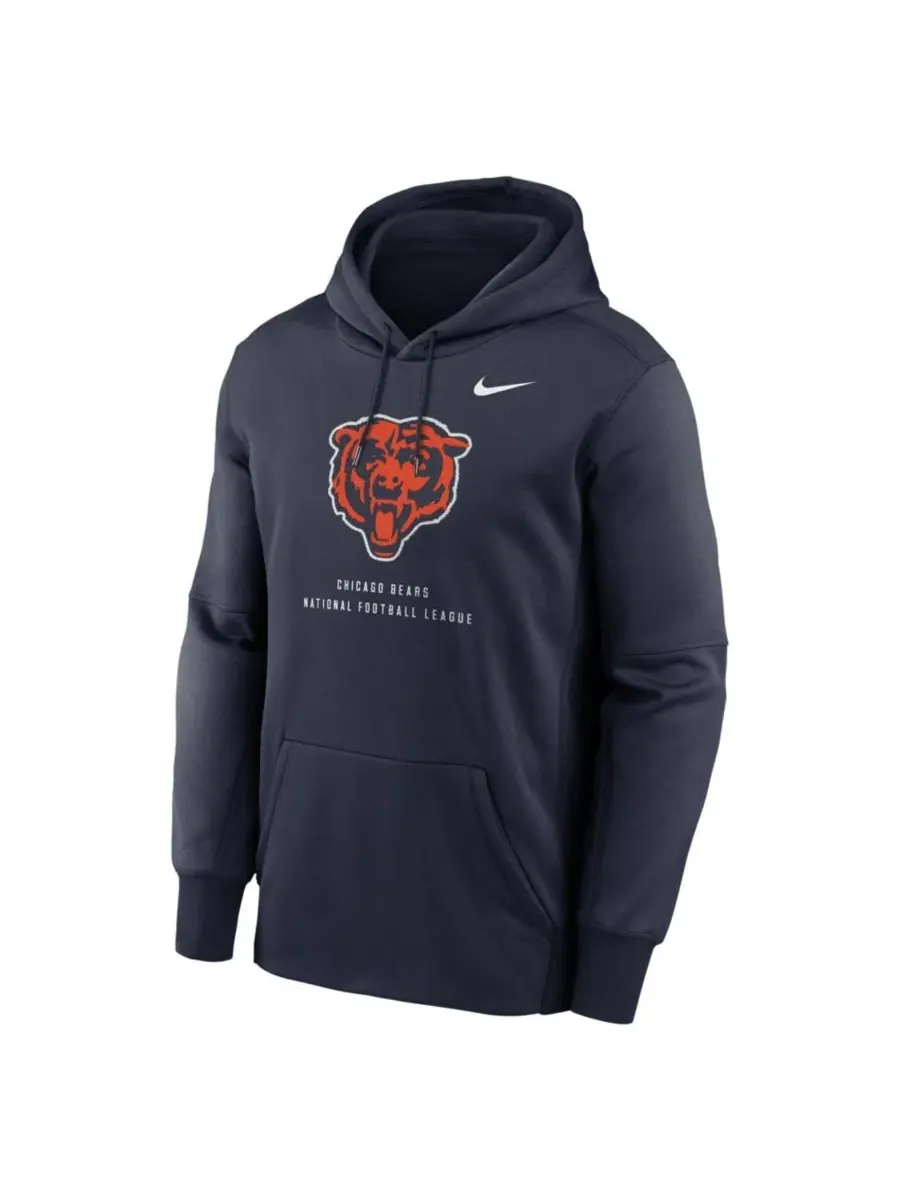 Худи Nike Chicago Bears Toss Sweep Therma-FIT — изображение 2 из 2, темно-синий