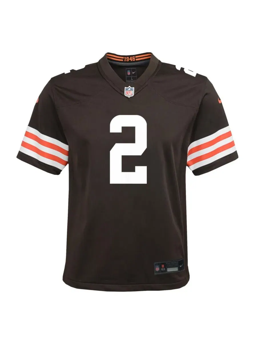 Футболка Nike Shedeur Sanders Game Jersey — изображение 2 из 3, коричневый
