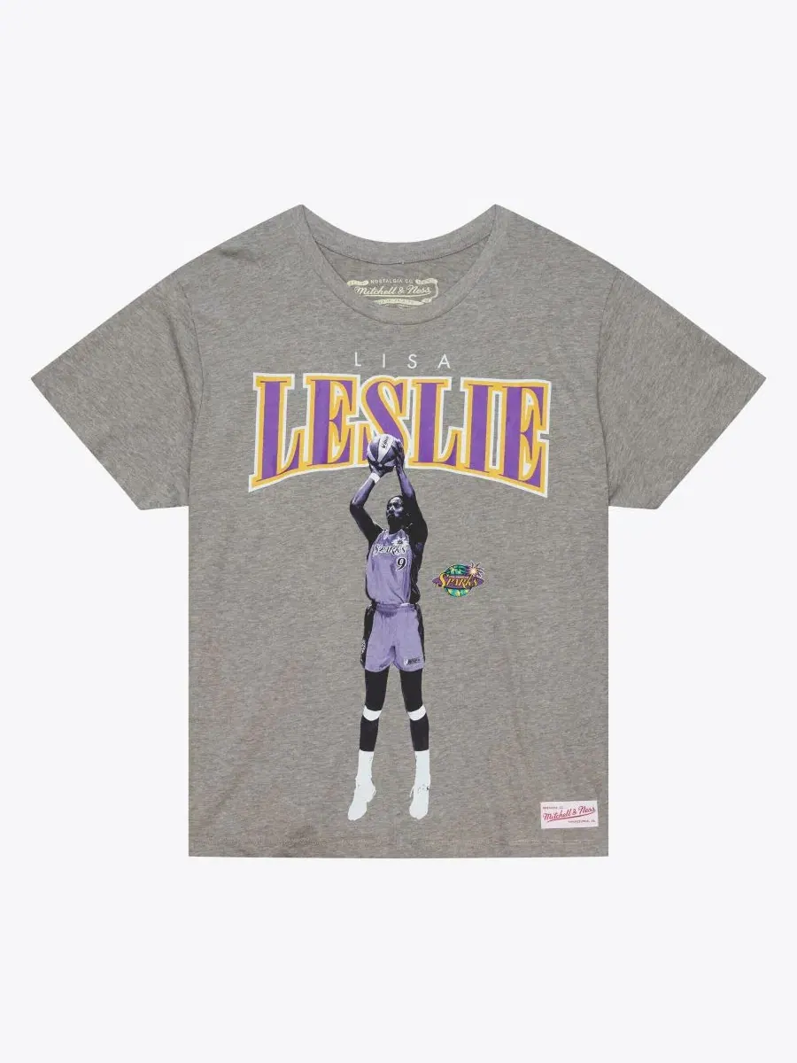 Футболка с длинным рукавом Lisa Leslie Los Angeles Sparks Mitchell & Ness — изображение 3 из 4, серый