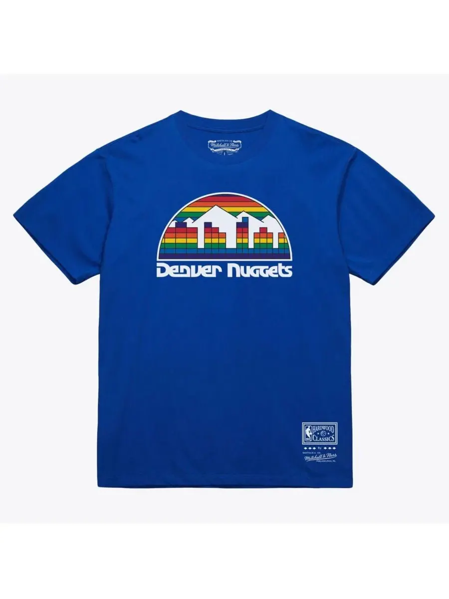 Футболка с принтом Denver Nuggets Hardwood Classics Basic Logo Arch Mitchell & Ness