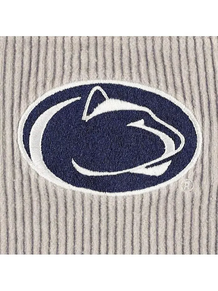 Женская серая состаренная куртка Penn State Nittany Lions в винтажном стиле из вельвета с капюшоном — изображение 2 из 4