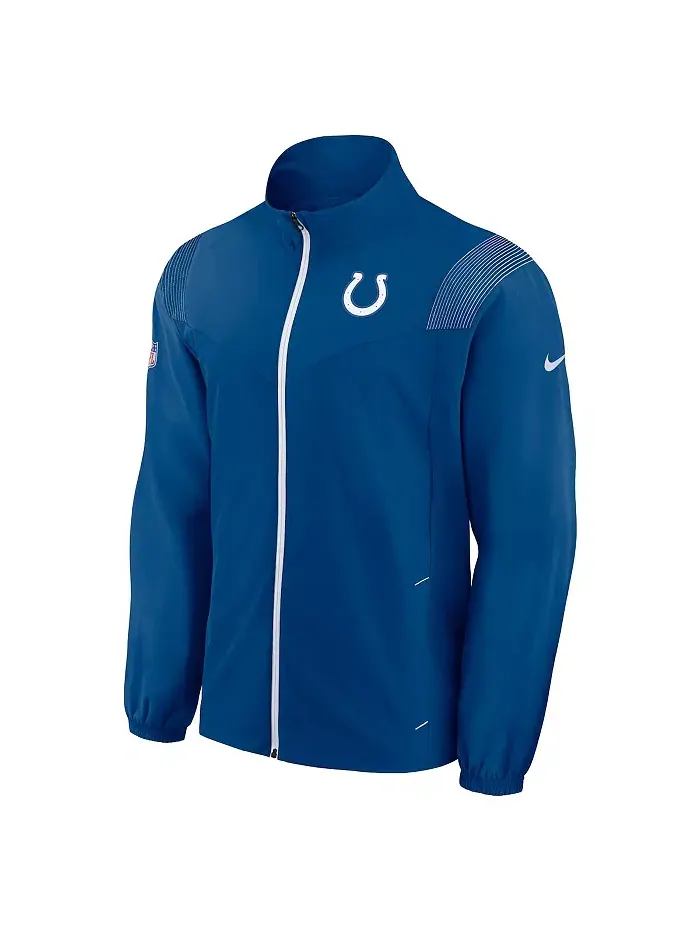 Мужская куртка с молнией Royal Indianapolis Colts с тканым логотипом Nike — изображение 2 из 3