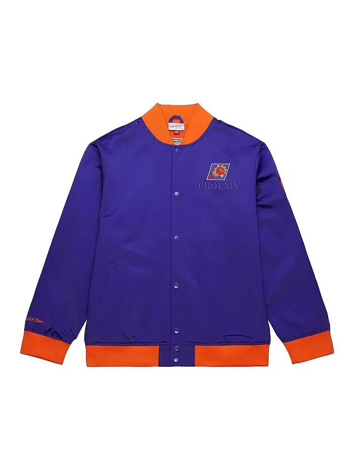 Мужская легкая атласная куртка на молнии Phoenix Suns Hardwood Classics Team OG 3.0 фиолетового — изображение 3 из 3