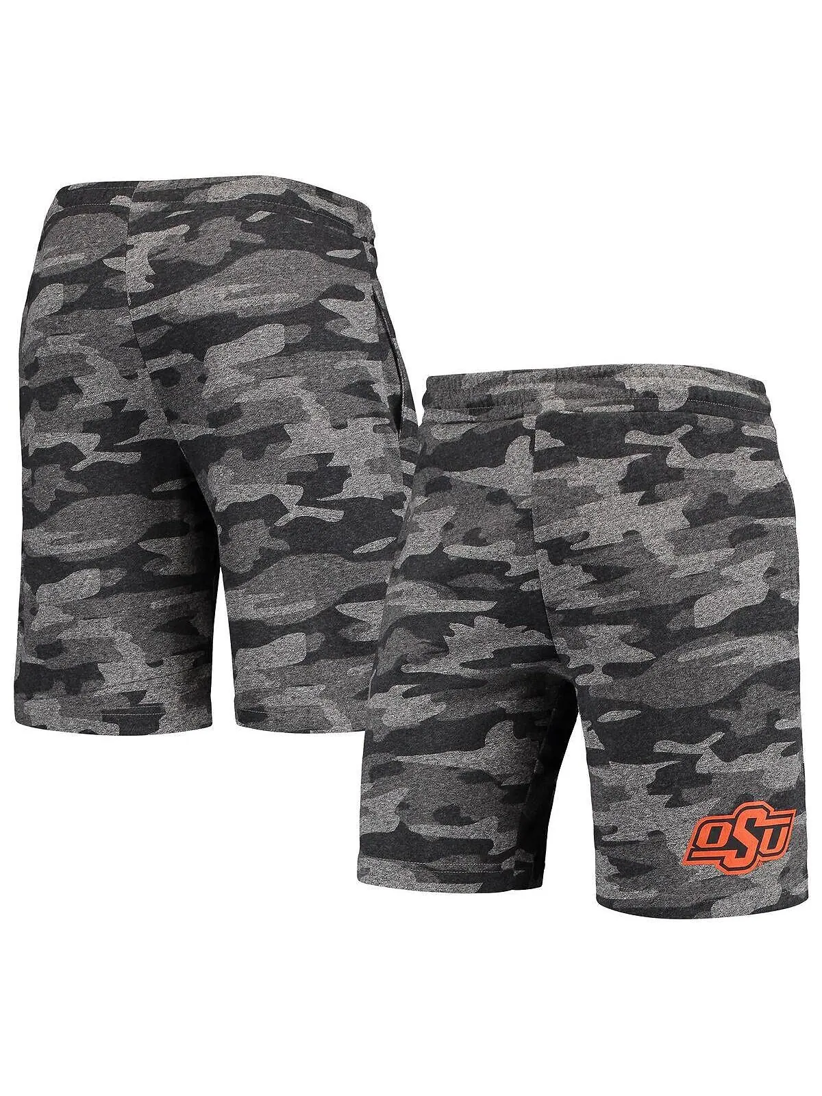 Мужские угольно-серые шорты для отдыха oklahoma state cowboys camo backup terry jam lounge Concepts