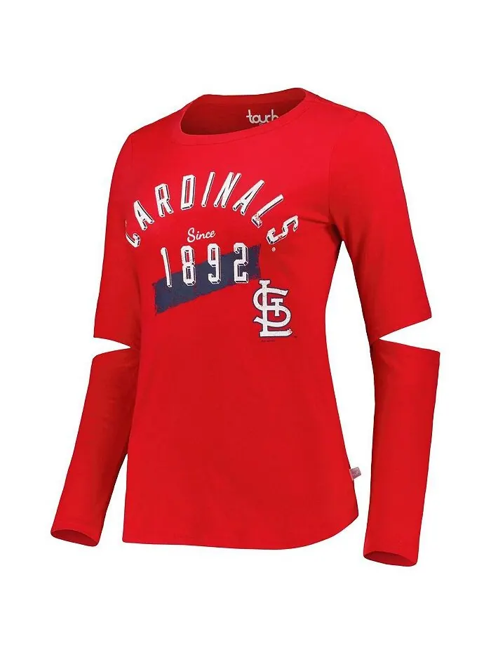 Женская красная футболка с длинным рукавом St. Louis Cardinals Formation Touch — изображение 2 из 2, красный
