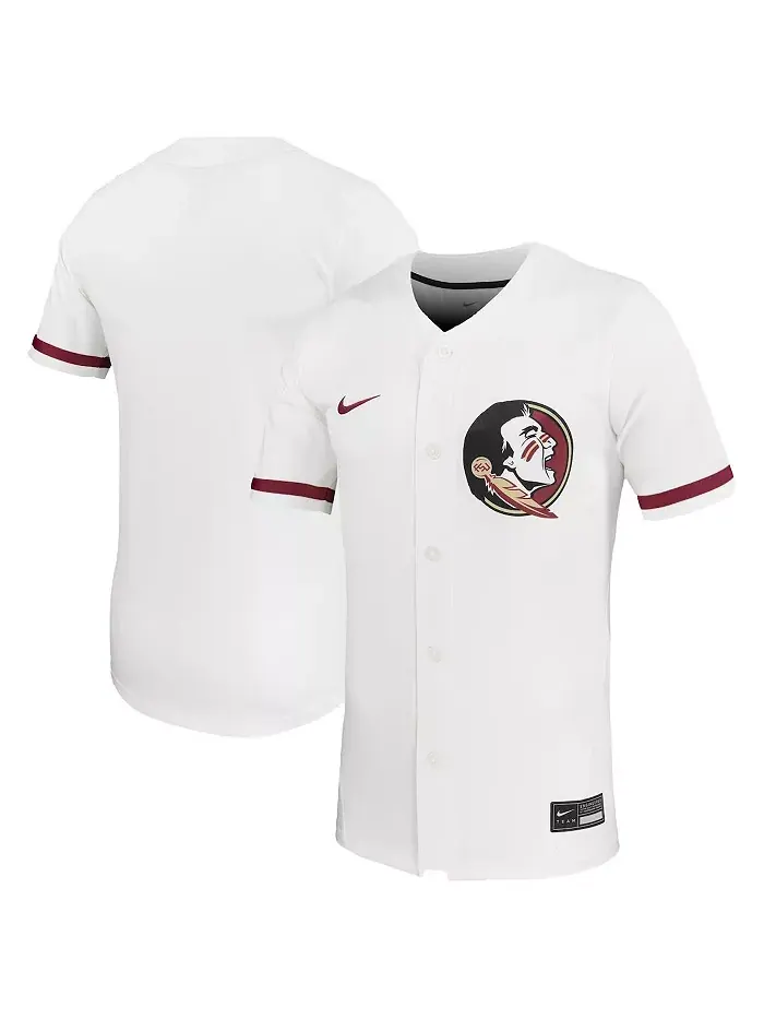 Мужская и женская белая реплика футболки Florida State Seminoles для софтбола Nike