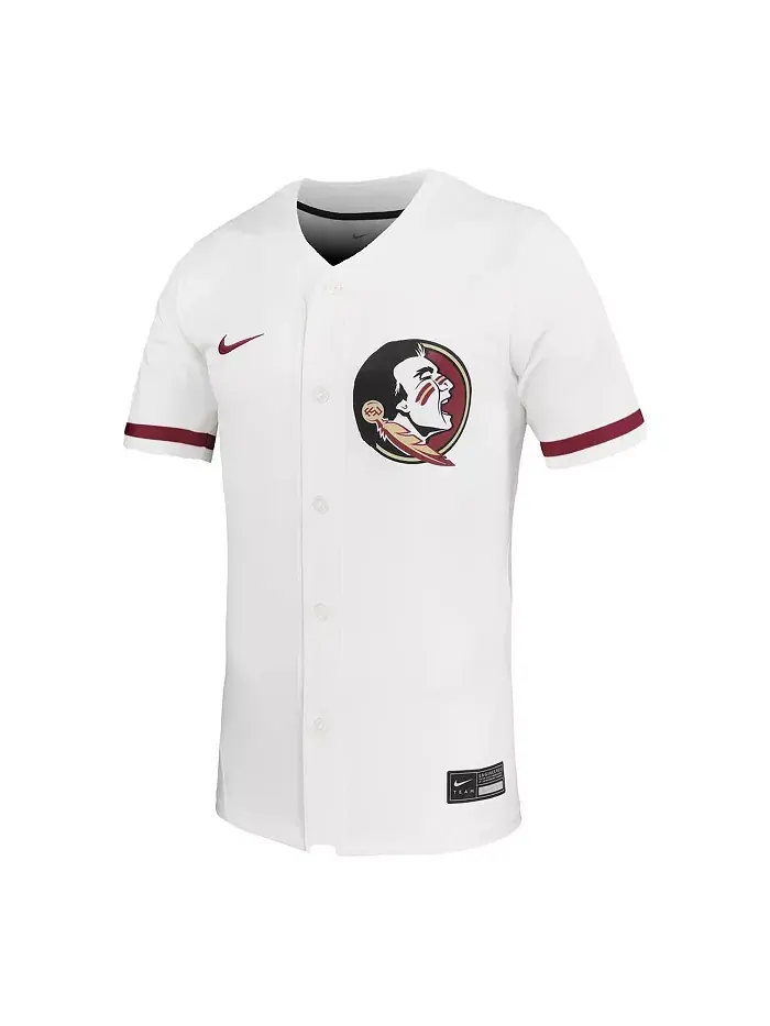 Мужская и женская белая реплика футболки Florida State Seminoles для софтбола Nike — изображение 2 из 3