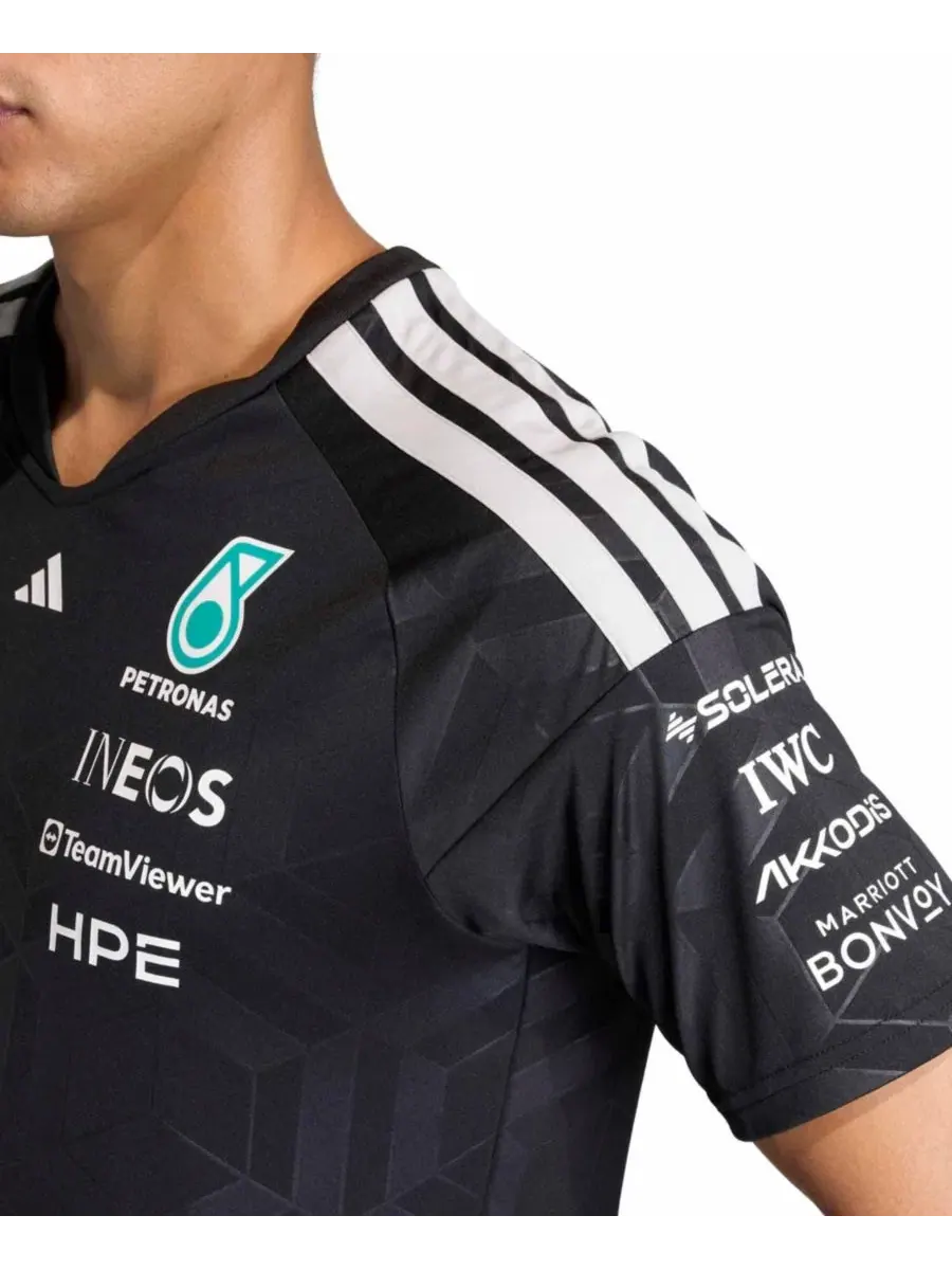 Футболка с длинным рукавом Mercedes-AMG Petronas F1 Team 2026 Driver Authentic Jersey adidas — изображение 2 из 6, черный