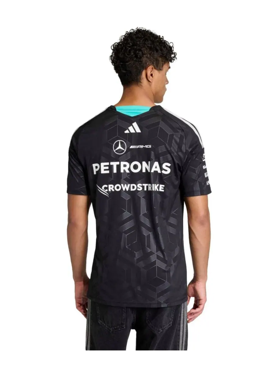 Футболка с длинным рукавом Mercedes-AMG Petronas F1 Team 2026 Driver Authentic Jersey adidas — изображение 3 из 6, черный