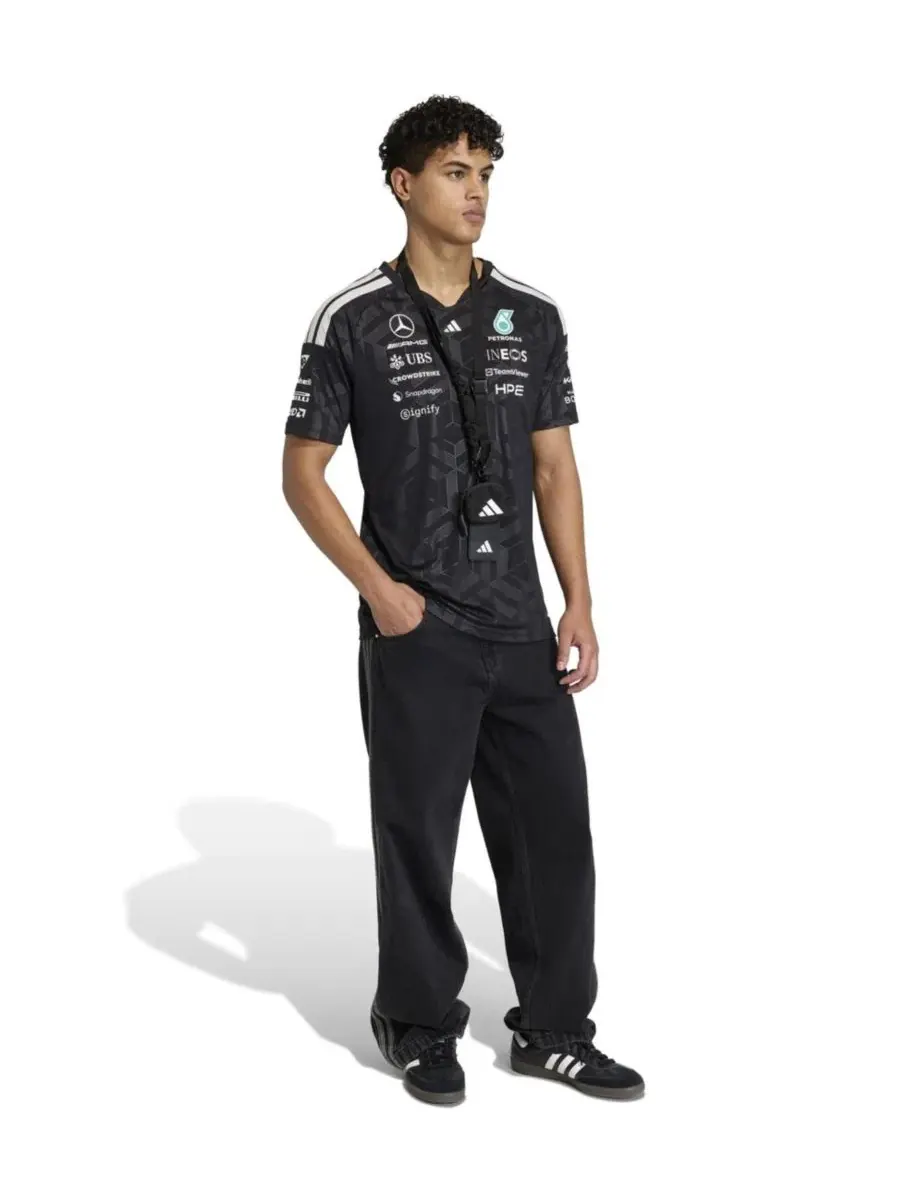 Футболка с длинным рукавом Mercedes-AMG Petronas F1 Team 2026 Driver Authentic Jersey adidas — изображение 4 из 6, черный