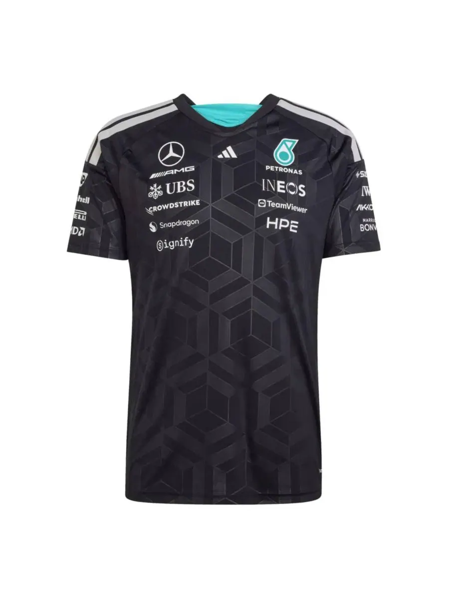Футболка с длинным рукавом Mercedes-AMG Petronas F1 Team 2026 Driver Authentic Jersey adidas — изображение 6 из 6, черный