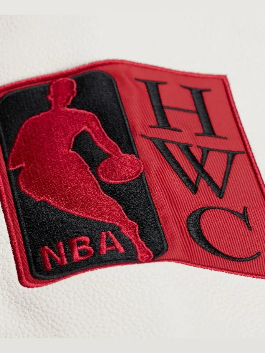 Ветровка-университетка с принтом Hardwood Classics Off Day Full-Snap Mitchell & Ness — изображение 5 из 5, черный белый