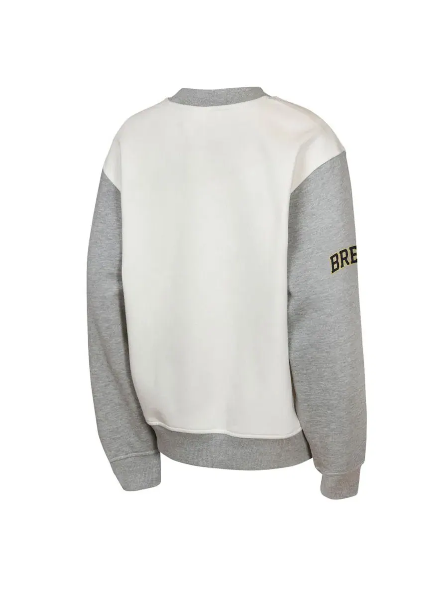 Флисовый свитшот с длинным рукавом Milwaukee Brewers Big League Power Hit Outerstuff — изображение 3 из 3, кремовый серый