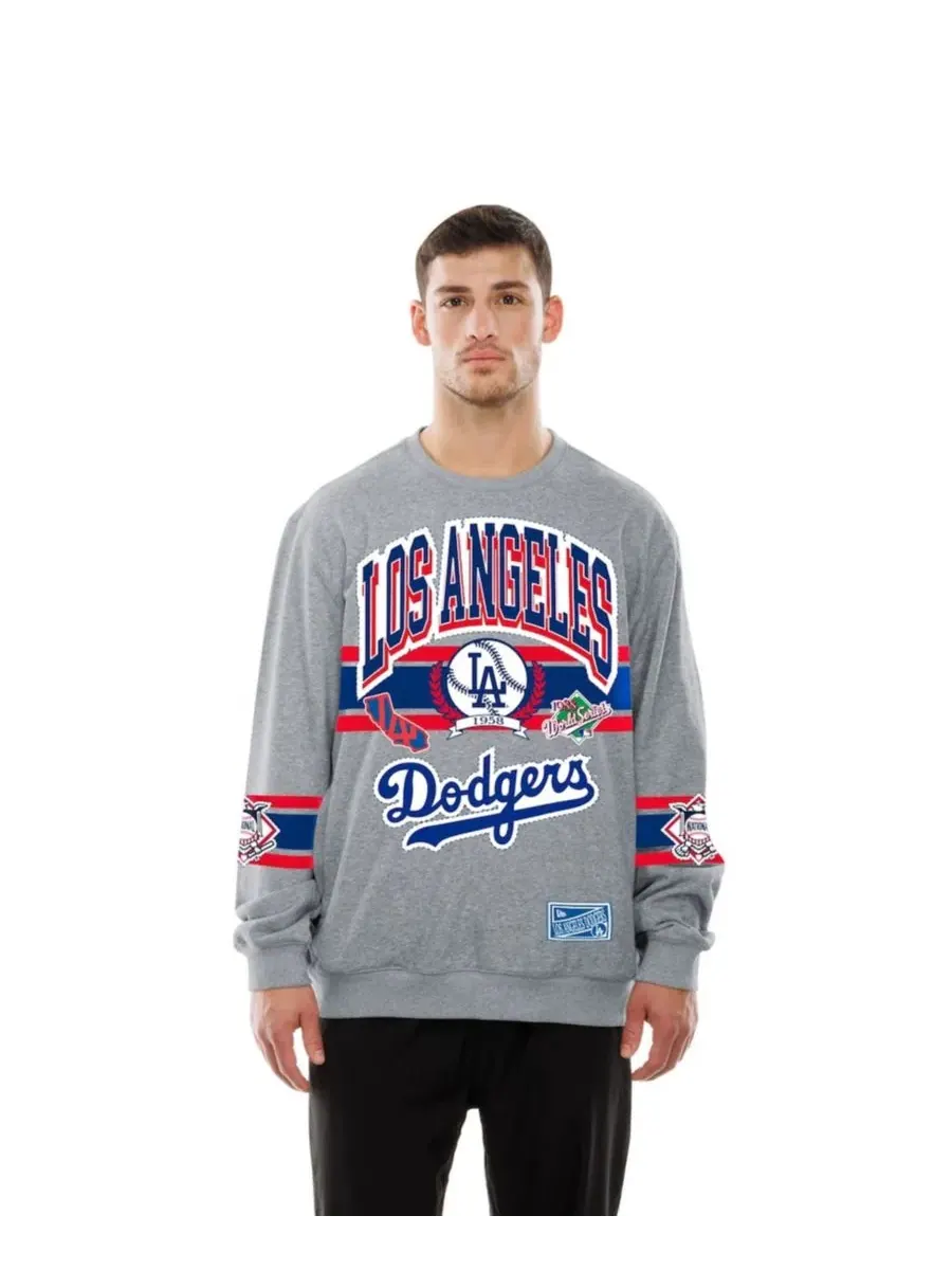 Свитшот с принтом Sport Classics Los Angeles Dodgers New Era