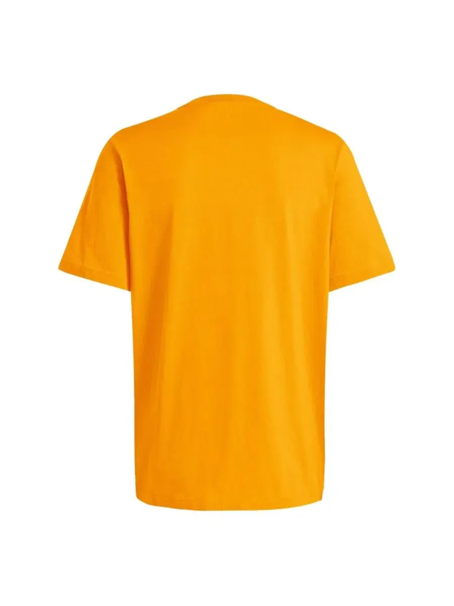 Футболка с коротким рукавом и принтом Primary Logo Cotton adidas — изображение 3 из 3, оранжевый