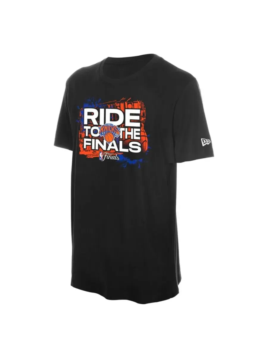 Футболка с принтом New York Knicks 2026 NBA Finals New Era — изображение 2 из 4, черный