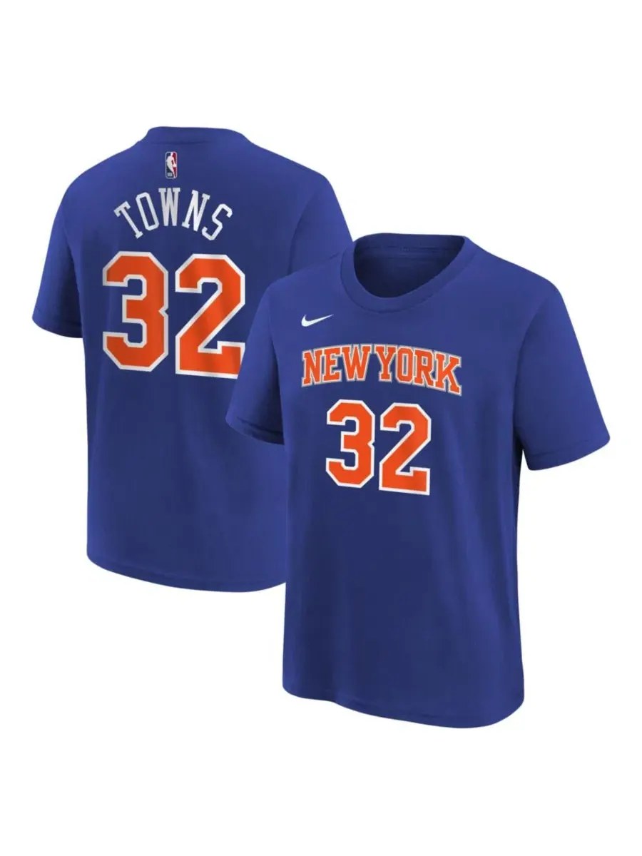 Футболка с длинным рукавом Karl-Anthony Towns Icon Name & Number Nike