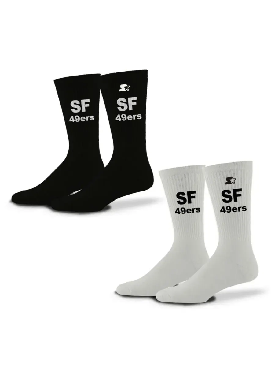 Носки 2 пары San Francisco 49ers Assist сформированная пятка Starter