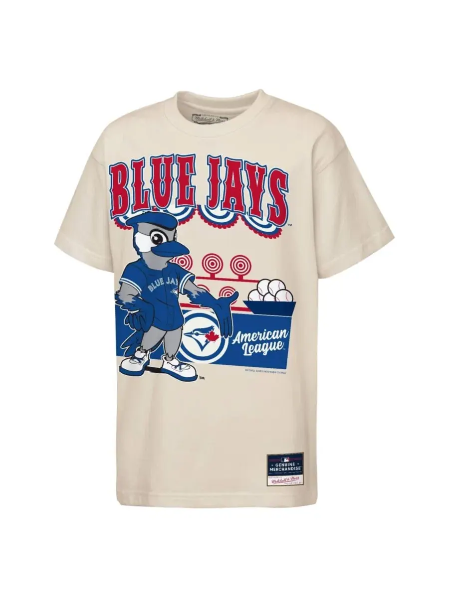 Футболка с принтом Toronto Blue Jays Step Back Up Mascot Mitchell & Ness