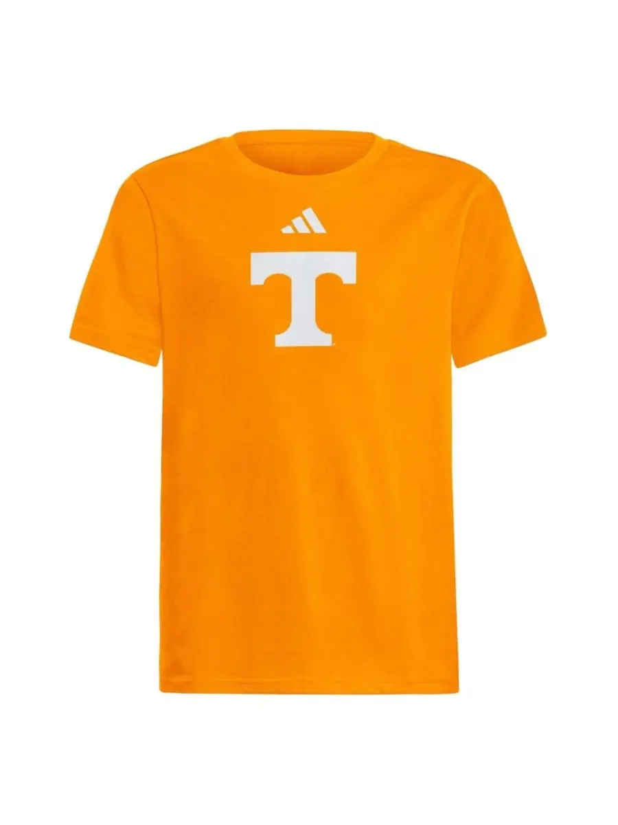 Футболка с длинным рукавом с принтом Tennessee Volunteers Power T Fresh adidas — изображение 2 из 2, оранжевый