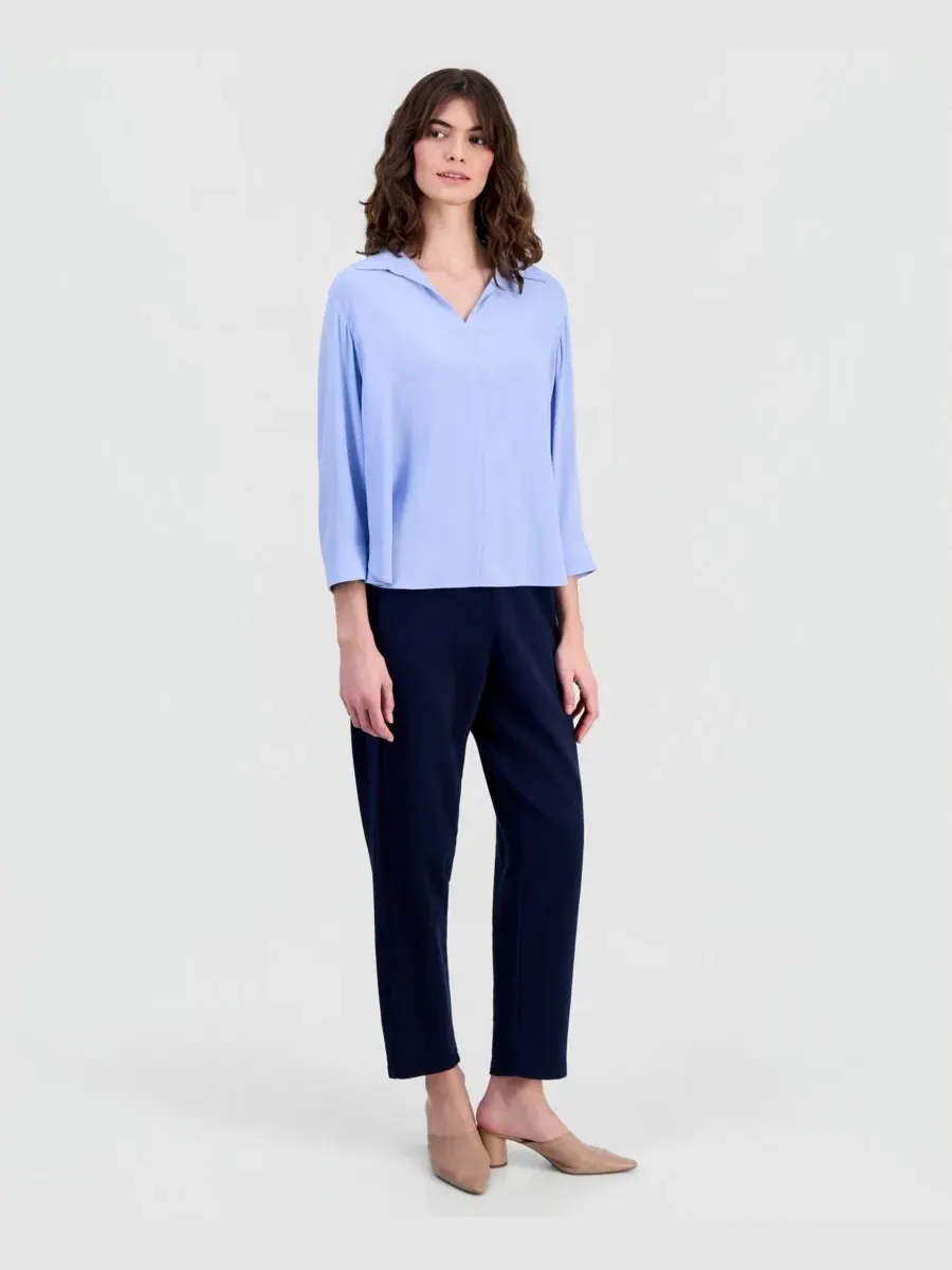 Женская шелковая рубашка с воротником Eileen Fisher, Skylt — изображение 4 из 4