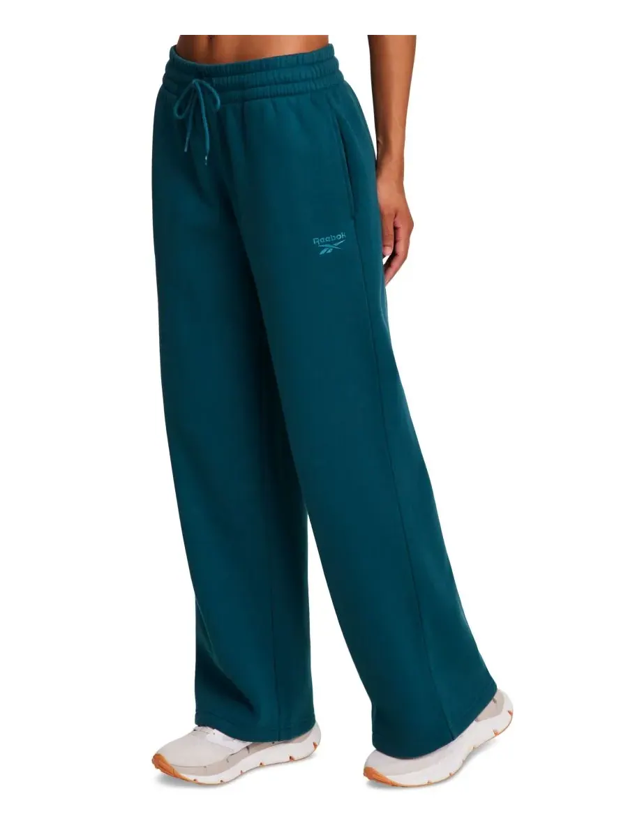 Женские спортивные брюки с широкими штанинами в тон ткани Reebok, Retro Teal