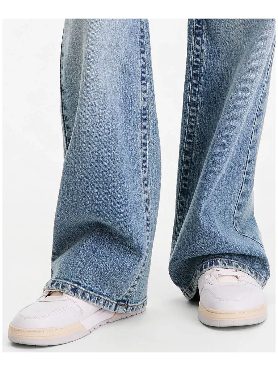 Джинсы прямого кроя с вышивкой V-образной талией, модель Low Rise V-Waist Baggy Embroidered — изображение 11 из 11