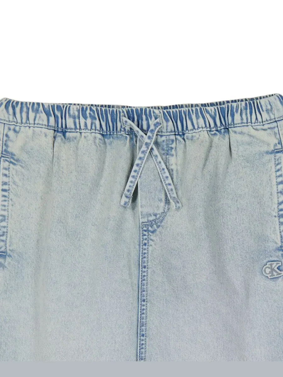 Джинсы широкие с эластичным поясом Calvin Klein, Bleachout Wash — изображение 3 из 4