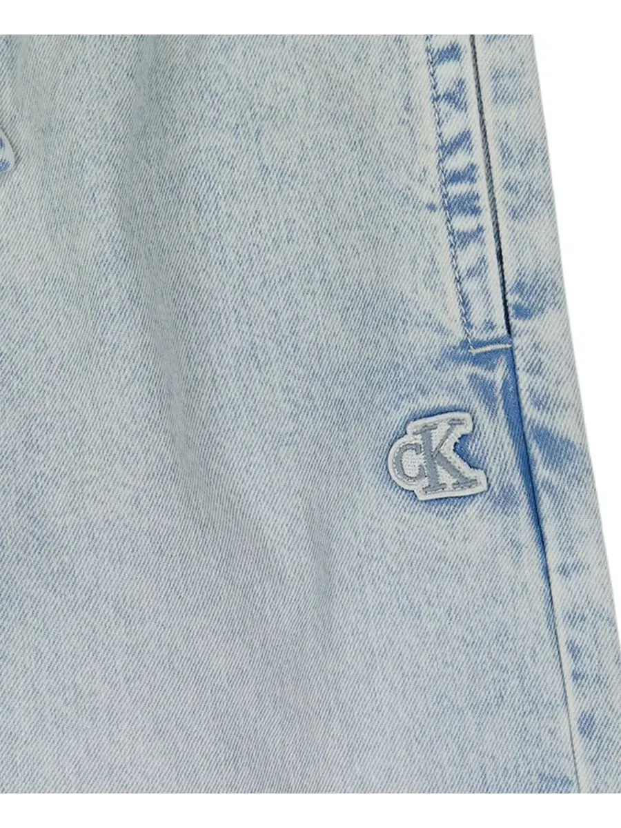 Джинсы широкие с эластичным поясом Calvin Klein, Bleachout Wash — изображение 4 из 4