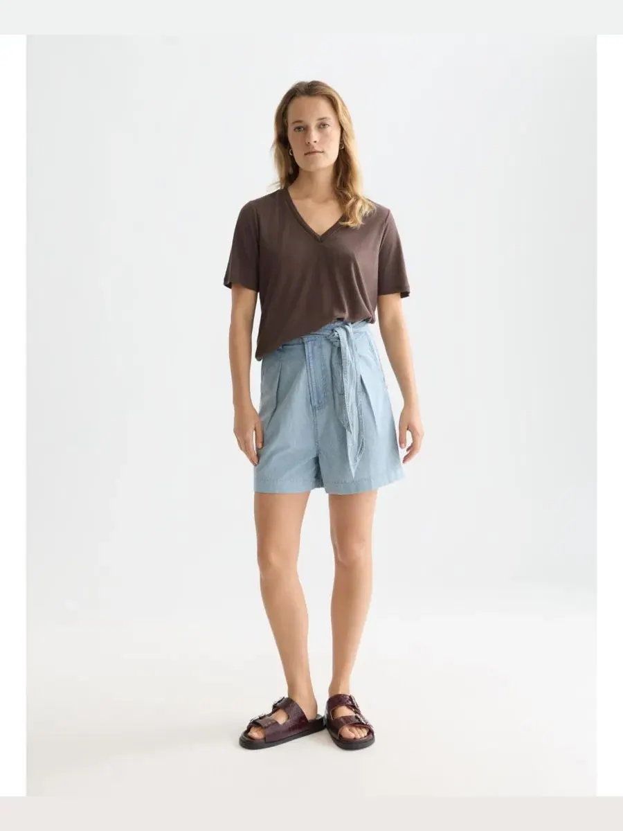 Женские легкие шорты цвета индиго Scotch and Soda Scotch & Soda — изображение 2 из 6