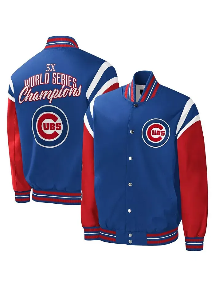 Мужская бейсбольная куртка с полной застежкой на молнии Royal Chicago Cubs Title Holder G-III