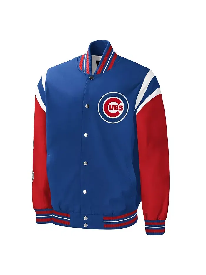 Мужская бейсбольная куртка с полной застежкой на молнии Royal Chicago Cubs Title Holder G-III — изображение 2 из 3