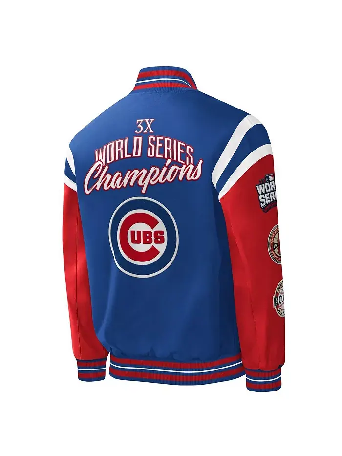 Мужская бейсбольная куртка с полной застежкой на молнии Royal Chicago Cubs Title Holder G-III — изображение 3 из 3