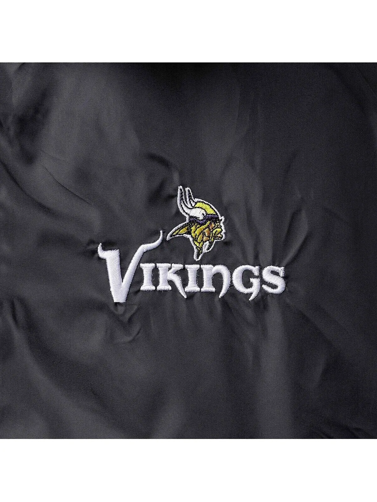 Мужская черная ветровка minnesota vikings coaches classic raglan full-snap ветровка Dunbrooke — изображение 2 из 4, черный