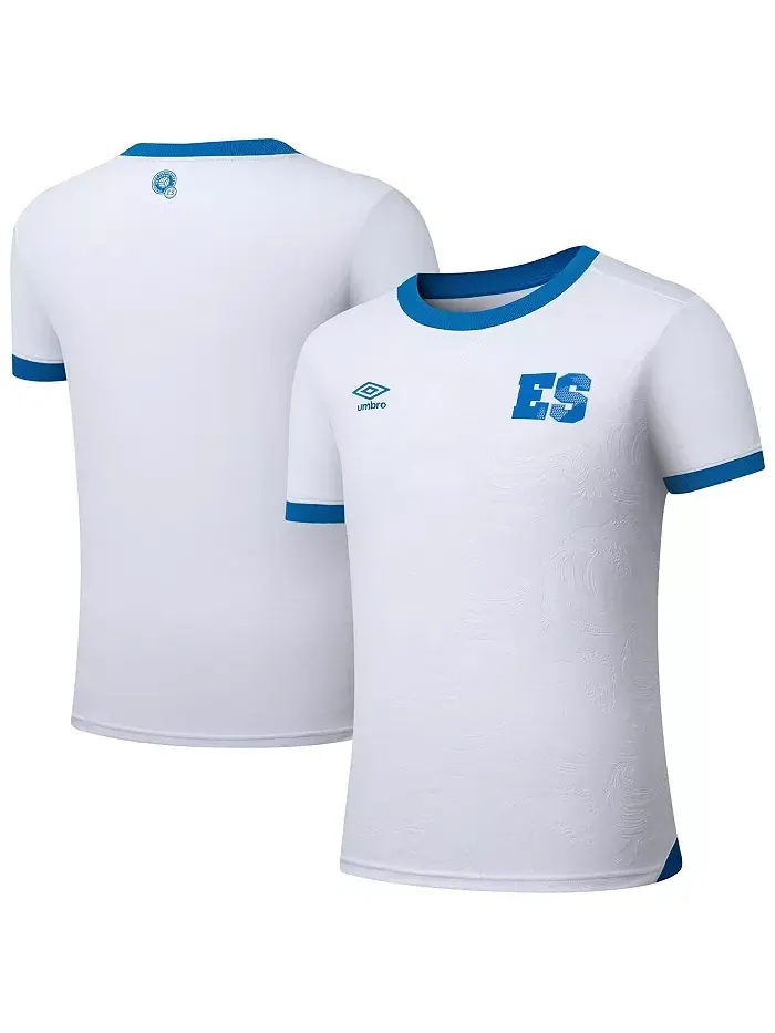 Мужская белая выездная реплика футболки сборной Сальвадора 2025 Umbro
