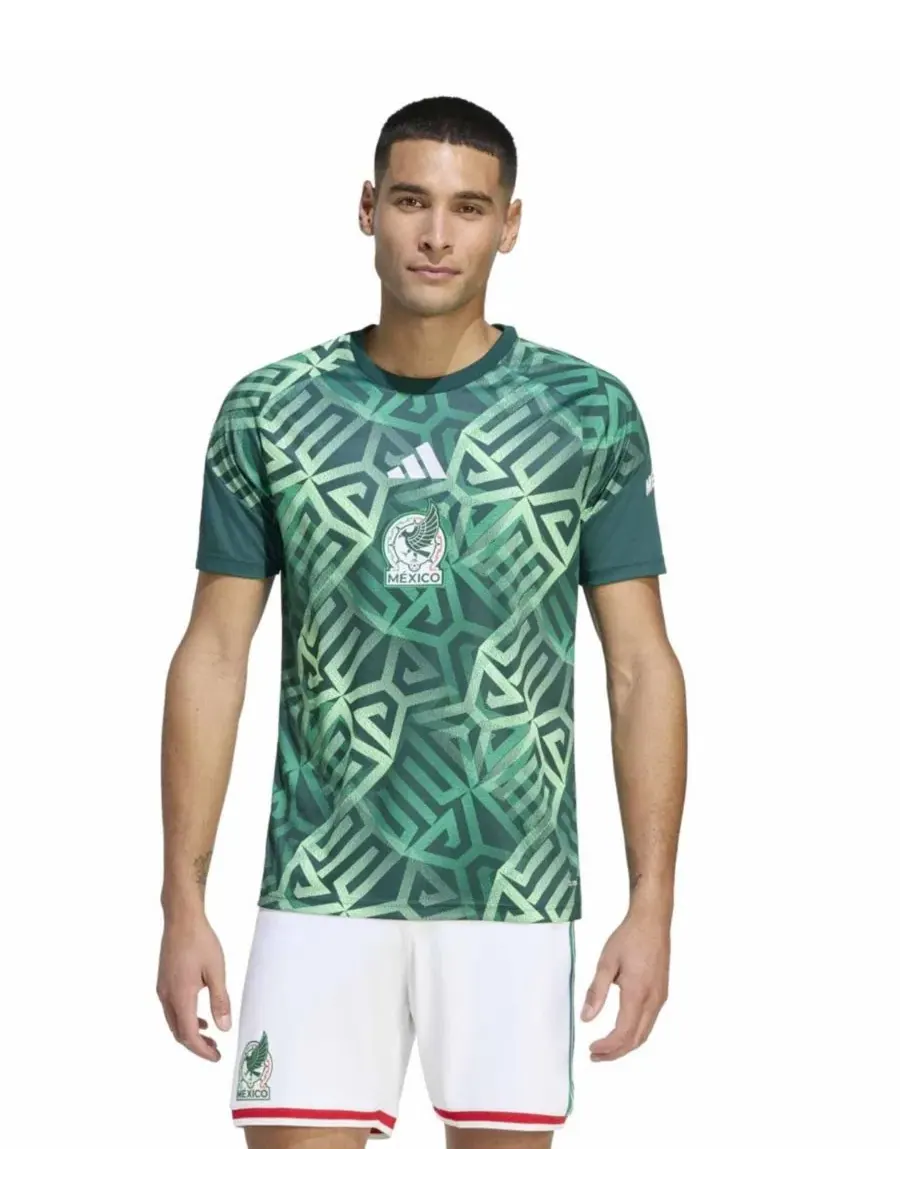 Футболка для предматчевой разминки с длинным рукавом, с принтом adidas