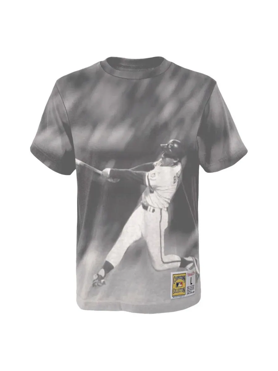 Футболка с принтом George Brett Kansas City Royals Mitchell & Ness — изображение 2 из 3, серый коричневый
