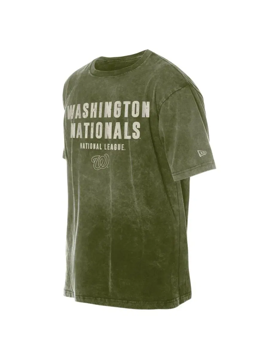 Футболка с коротким рукавом Washington Nationals 2026 Armed Forces Day New Era — изображение 2 из 4, оливковый