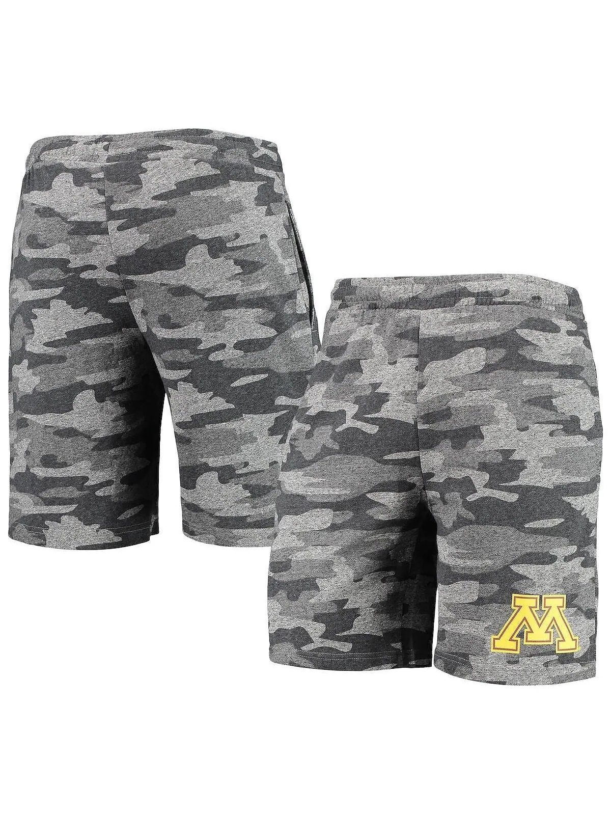 Мужские темно-серые шорты minnesota golden gophers camo backup terry jam lounge shorts Concepts — изображение 2 из 5