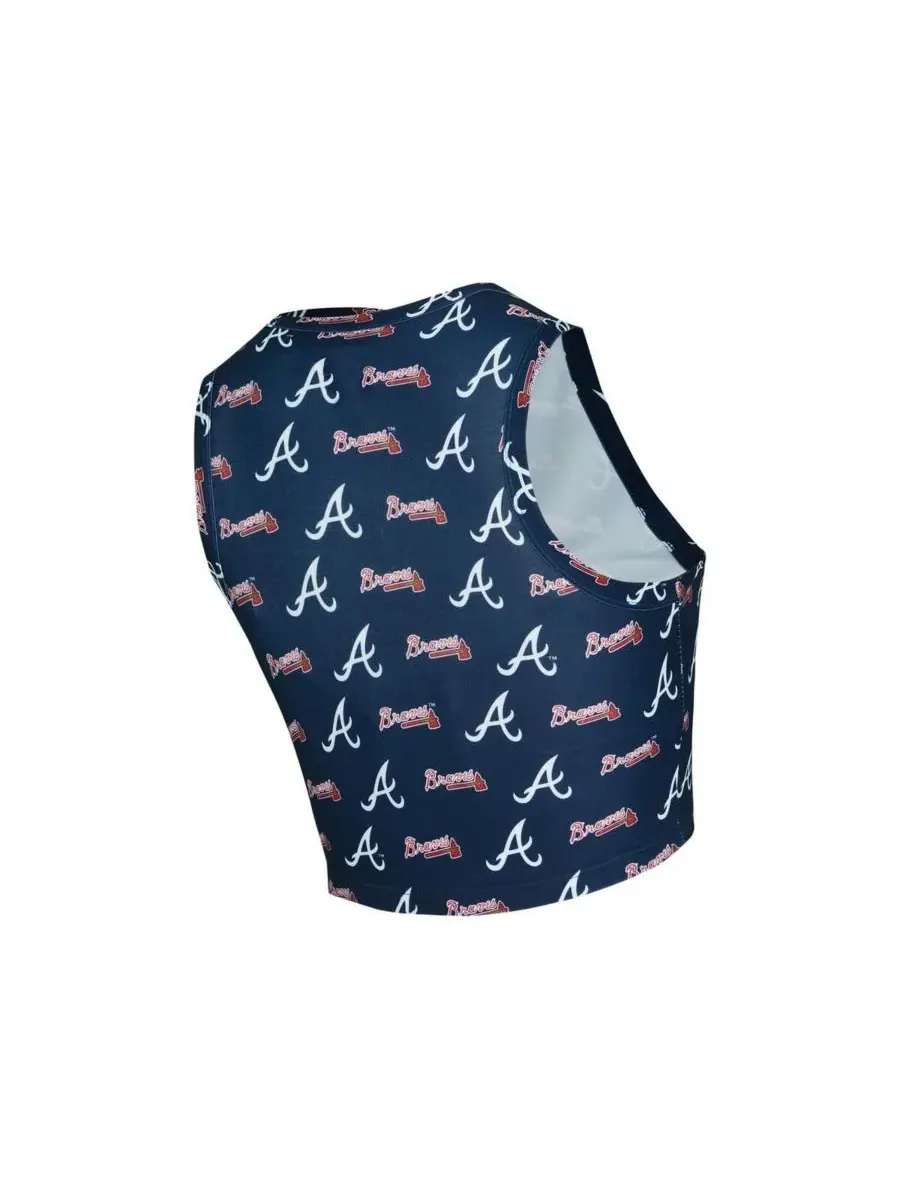 Concepts Sport Женский комплект из двух предметов: темно-синий вязаный топ и юбка-шорты с — изображение 2 из 3