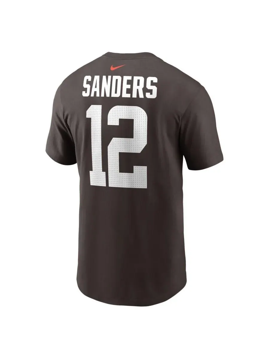 Nike Футболка Big Boys and Girls Shedeur Sanders Brown Cleveland Browns 2025 NFL Draft Player Name — изображение 3 из 3