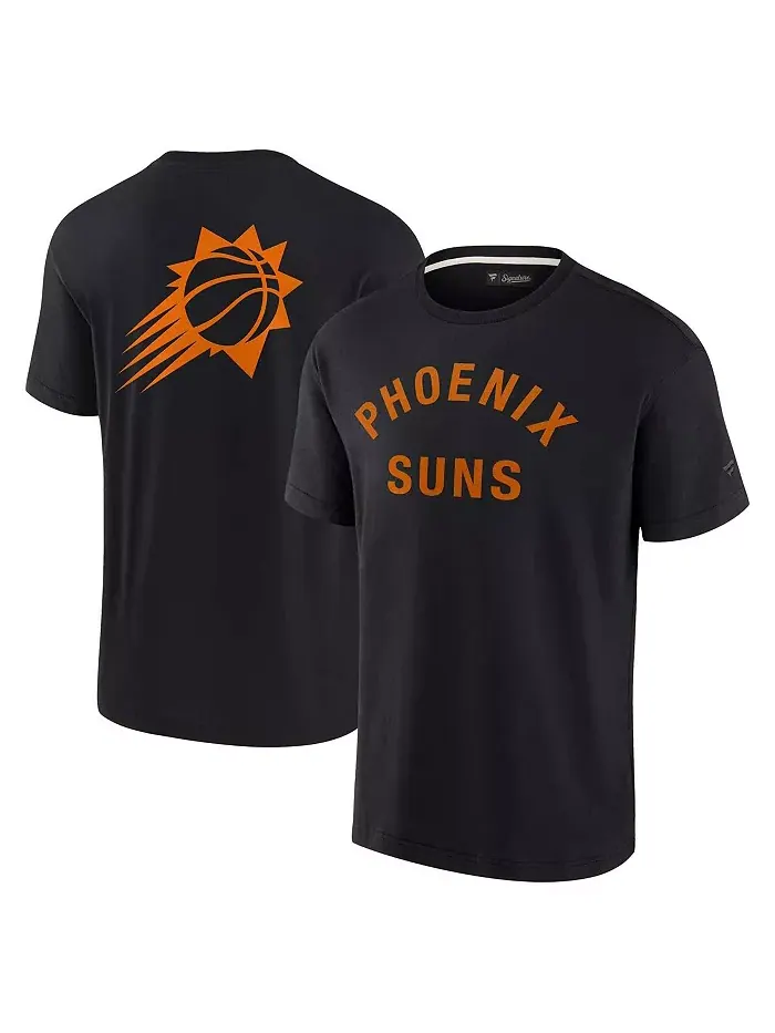 Мужская и женская черная футболка Phoenix Suns Super Soft Fanatics Signature — изображение 2 из 4