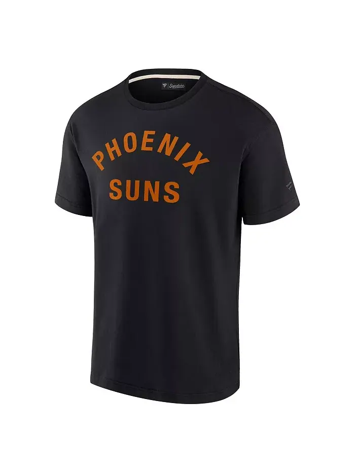 Мужская и женская черная футболка Phoenix Suns Super Soft Fanatics Signature — изображение 3 из 4