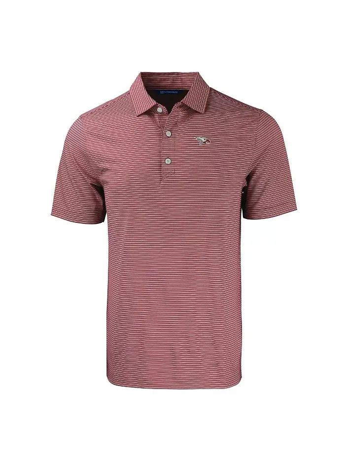 Мужская поло Maroon North Carolina Central Eagles Forge Eco Double Stripe Stretch Cutter & Buck — изображение 3 из 3