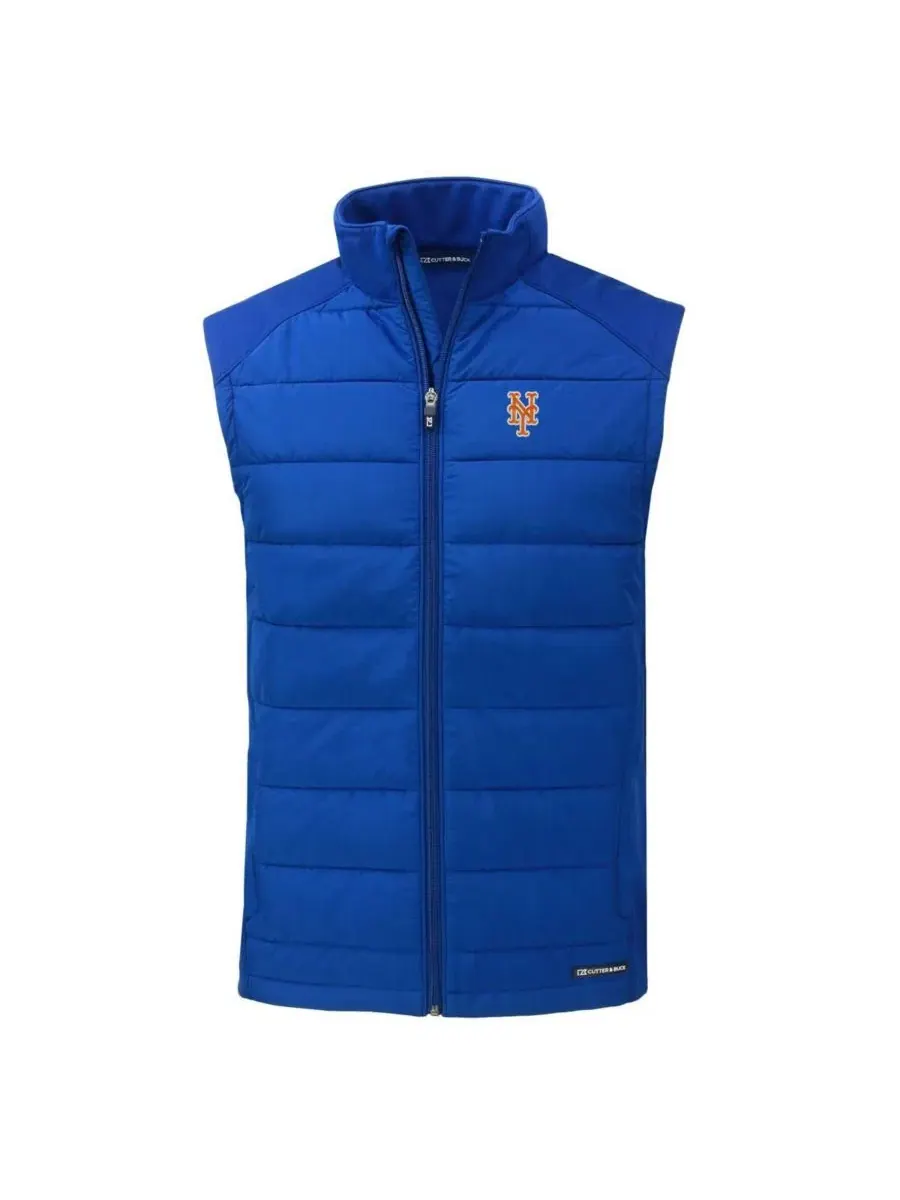 Мужской жилет без рукавов с флисовой подкладкой New York Mets Evoke Hybrid Eco Softshell Full-Zip — изображение 3 из 3