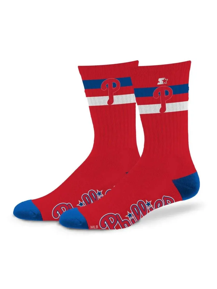 Носки с принтом Philadelphia Phillies Team Color 2-Stripe Starter
