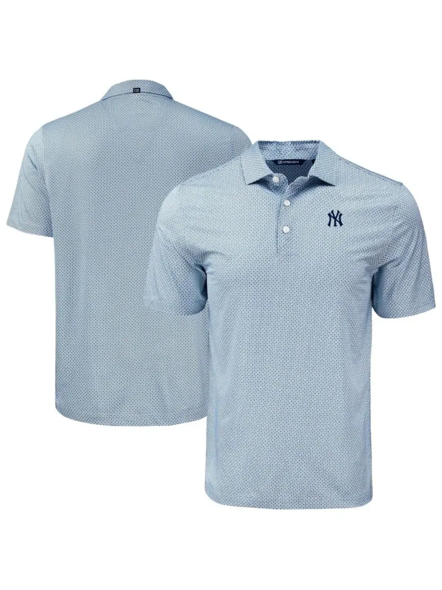 Поло с принтом Pike Eco Diamond Dot New York Yankees Cutter & Buck