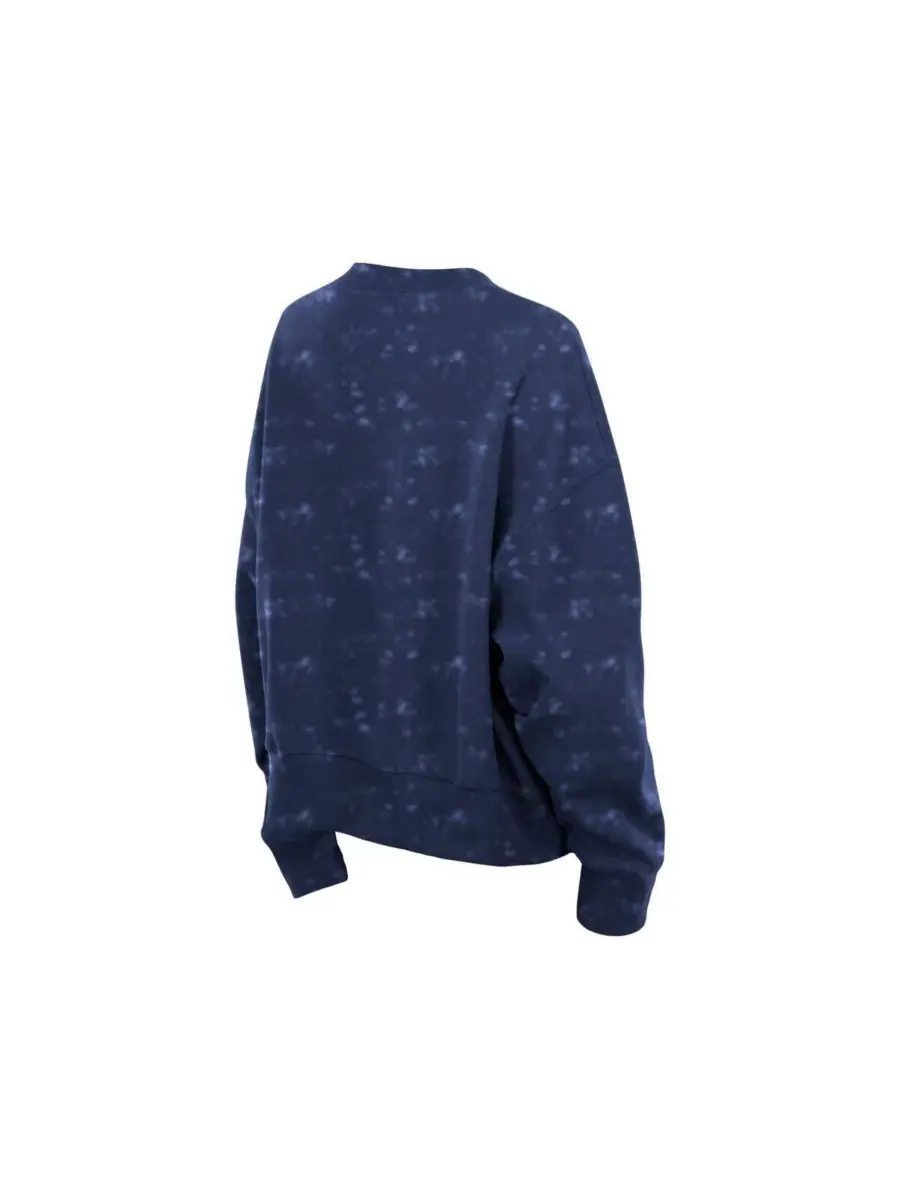 Женский свитшот оверсайз с принтом New York Yankees Throwback Oversized Boxy New Era — изображение 2 из 4, темно-синий