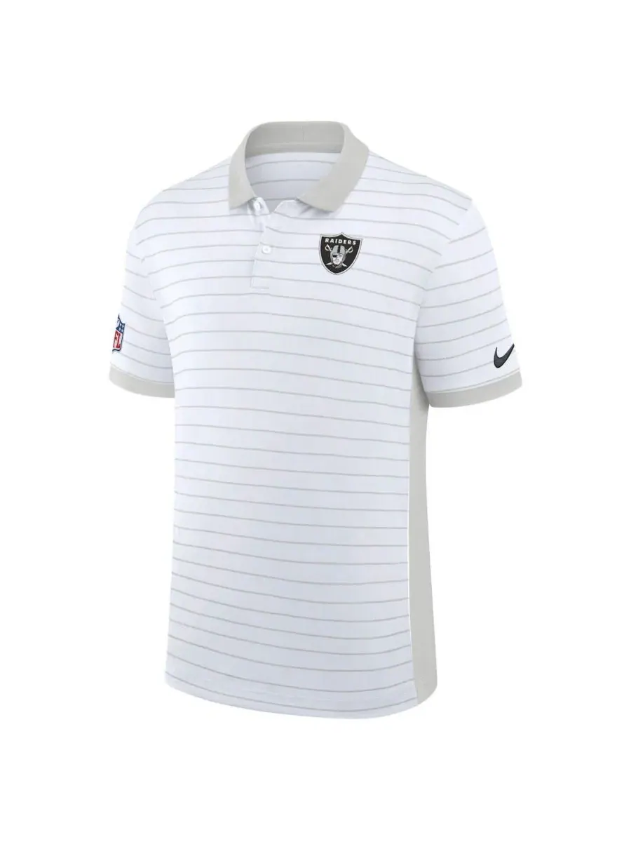 Поло Dri-FIT с полосой победы Sideline Victory Stripe — изображение 2 из 3, белый